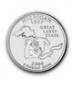5 x 0,18 Oz Silber USA Quarter 2004-Michigan*