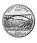 5 x 0,18 Oz Silber USA Quarter 2005-West-Virginia*