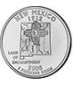 5 x 0,18 Oz Silber USA Quarter 2008-New-Mexico*