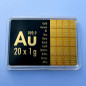 20 x 1 g Goldtafel, Tafelbarren 20 x 1 g Goldtafel, Tafelbarren