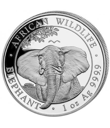 1 x 1 Oz Silber Somalia Elefant 2021*