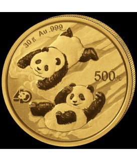 1 x 30 g Gold China Panda 2022