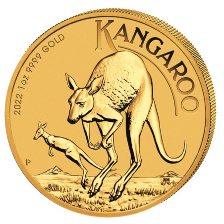 1 x 1 Oz Gold Nugget Känguru 2022