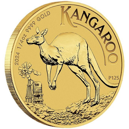 1 x 1/4 Oz Gold Australian Känguru 2024