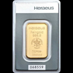 1 Unze Goldbarren-Heraeus