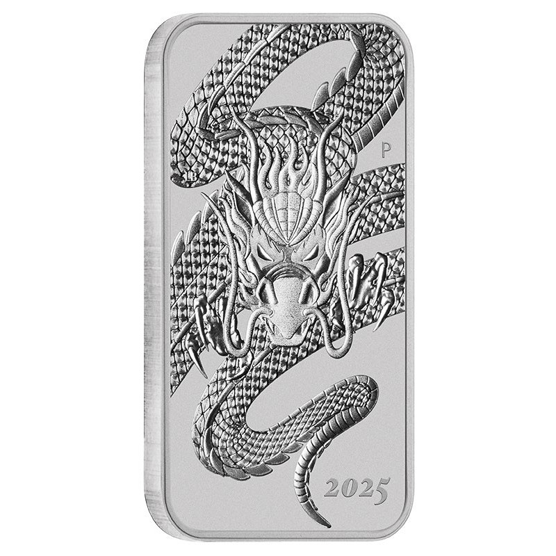 1 Unze Silber Münzbarren Dragon 2025 1 Unze Silber Münzbarren Dragon 2025