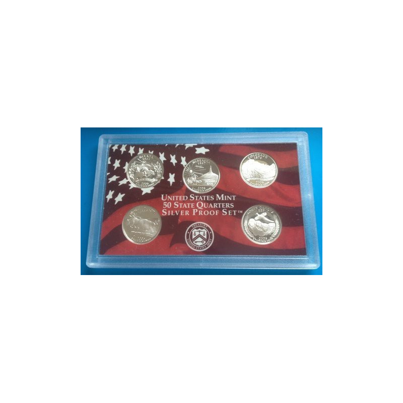 5 x 0,18 Oz Silber USA Quarter 2008*