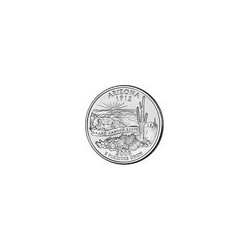 5 x 0,18 Oz Silber USA Quarter 2008-Arizona*