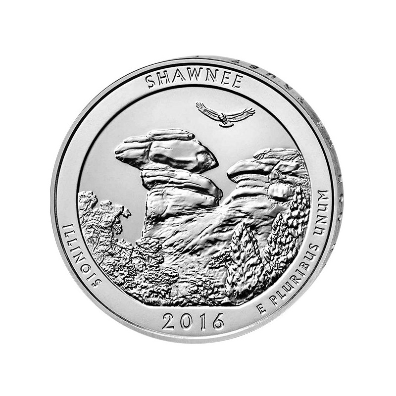 1 x 5 Oz Silber America the Beautiful Shawnee National Forest Illionois 2016* 1 x 5 Oz Silber America the Beautiful Shawnee National Forest Illionois 2016*