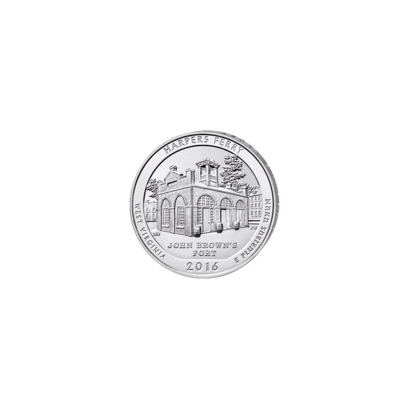 1 x 5 Oz Silber America the Beautiful Harpers Ferry West Viginia 2016* 1 x 5 Oz Silber America the Beautiful Harpers Ferry West Viginia 2016*