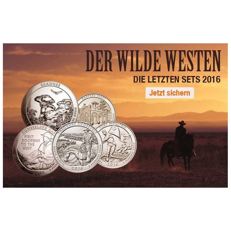 5 x 5 Oz America the Beautiful 2016 komplett-Silber*
