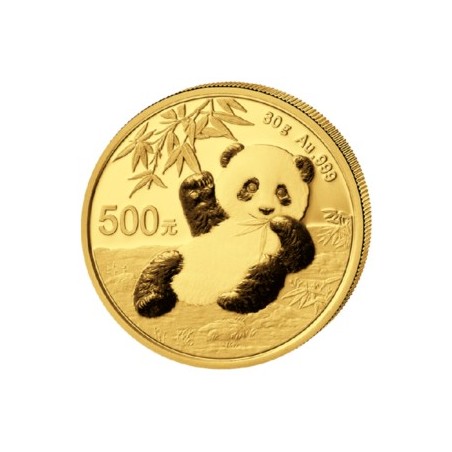 1 x 30 g Gold China Panda 2020