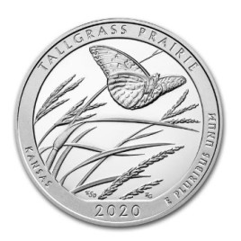 1 x 5 Oz Silber America the Beautiful Talgrass Prairie 20*