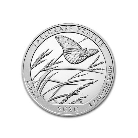 1 x 5 Oz Silber America the Beautiful Talgrass Prairie 20*