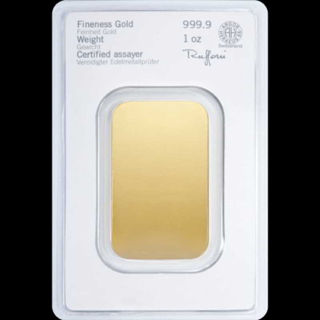 1 Unze Goldbarren Heraeus Kinebar