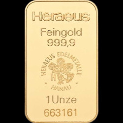 1 Unze Goldbarren-Heraeus