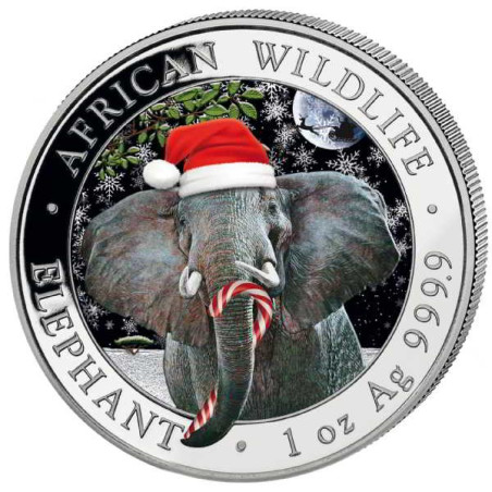 1 x 1 Oz Silber Somalia Elefant 2021*