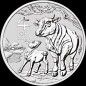 1 x 1/2 Oz Silber Lunar III Ochse 2021*