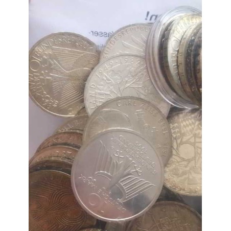 25 x 10 DM Silbermünzen*
