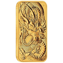 1 Unze Goldbarren Drachen 2021