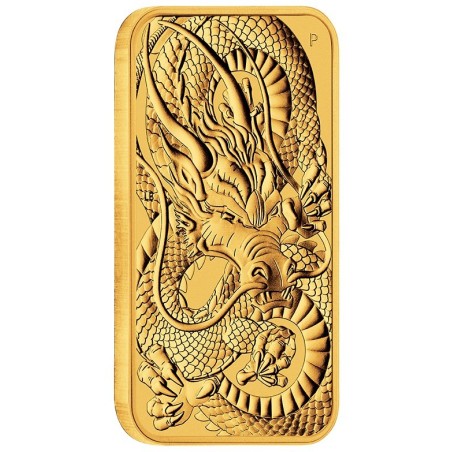 1 Unze Goldbarren Drachen 2021