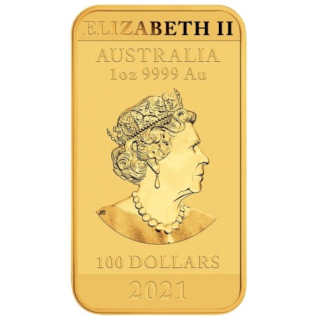 1 Unze Goldbarren Drachen 2021