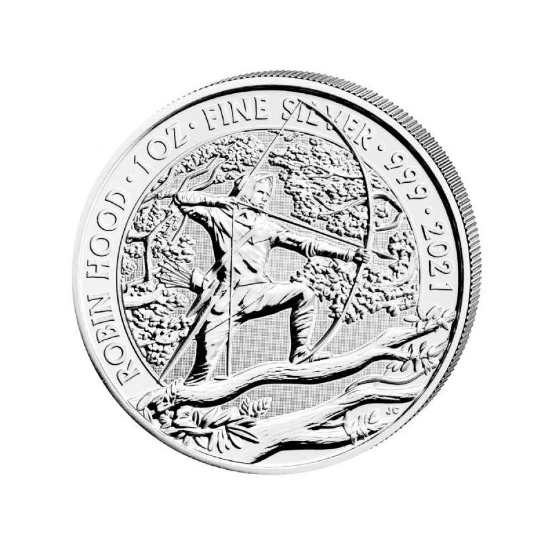 1 x 1 Oz Silber Robin Hood 2021*