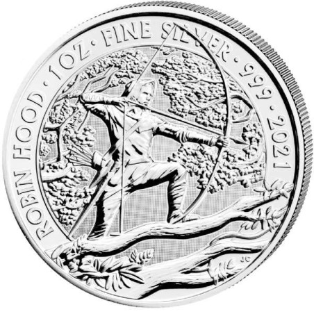 1 x 1 Oz Silber Robin Hood 2021*