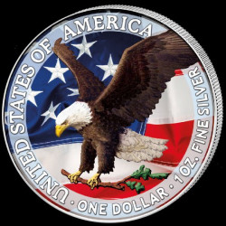 2 x 1 Oz Silber Eagle 21 - color*