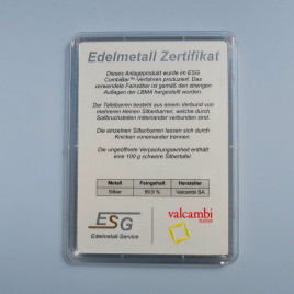 10 x 10g Silbertafeln, Combibar