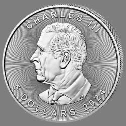 1 x 1 Oz Silber Maple Leaf 2025