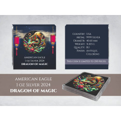 1 Oz Silber American Eagle-Dragon-Magic 2024*