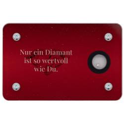 Mini Diamant - Geschenkkarte - Rot