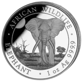 1 x 1 oz Silber Somalia Elefant 2025