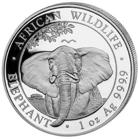 Silber Somalia Elefant 2021