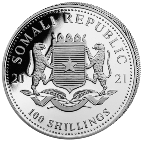 1 x 1 Oz Silber Somalia Elefant 2021*
