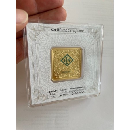 1 Unze Goldbarren Schloss Güldengossa