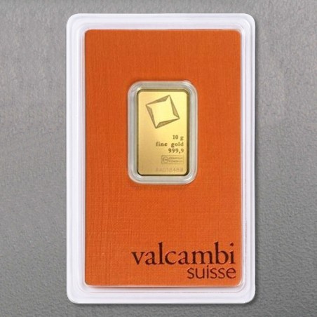 10 g Goldbarren Valcambi Schweiz