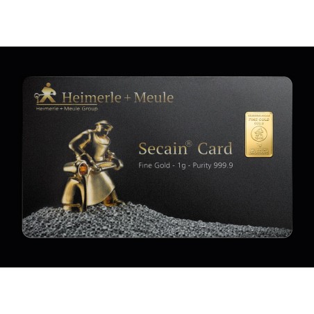 1 g Goldbarren Heimerle & Meule