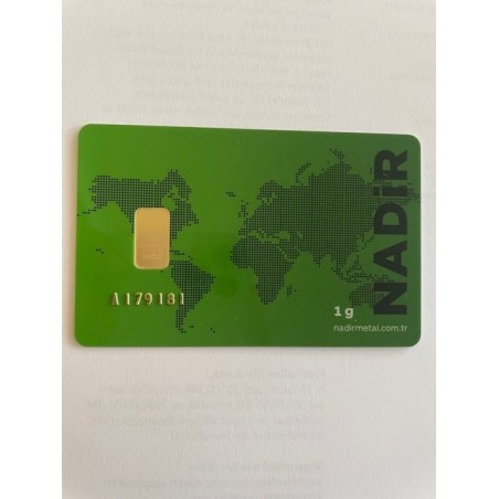 1 g Goldbarren Nadir Metal