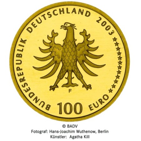 1/2 Oz Gold 100 € Deutschland 2003 Quedlinburg