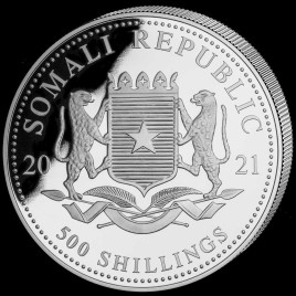 5 Oz Silber Somalia Elefant 2021*