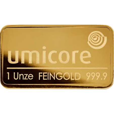 1 Unze Goldbarren Umicore