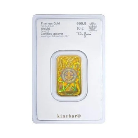 10 g Goldbarren Heraeus-Kinebar