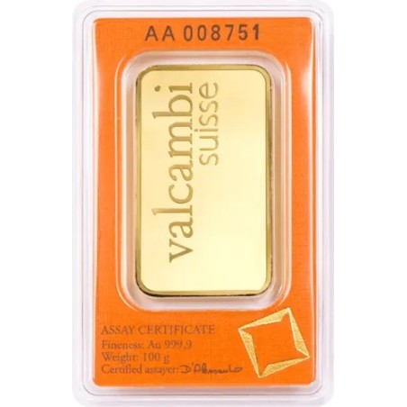 100 g Goldbarren Valcambi