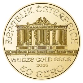 1/2 oz Gold Wiener Philharmoniker 2026