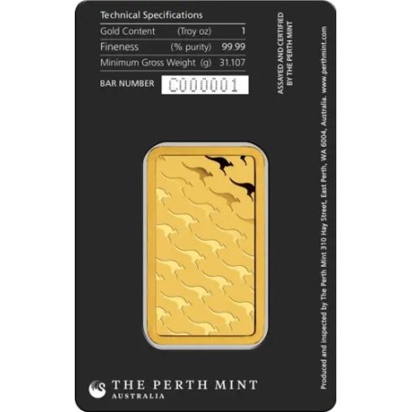 50 g Goldbarren Perth Mint