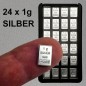 24 x 1 g Silberbox