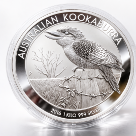 1 kg Silbermünze Kookaburra 2016