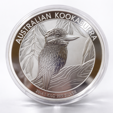 1 kg Silbermünze Kookaburra 2014